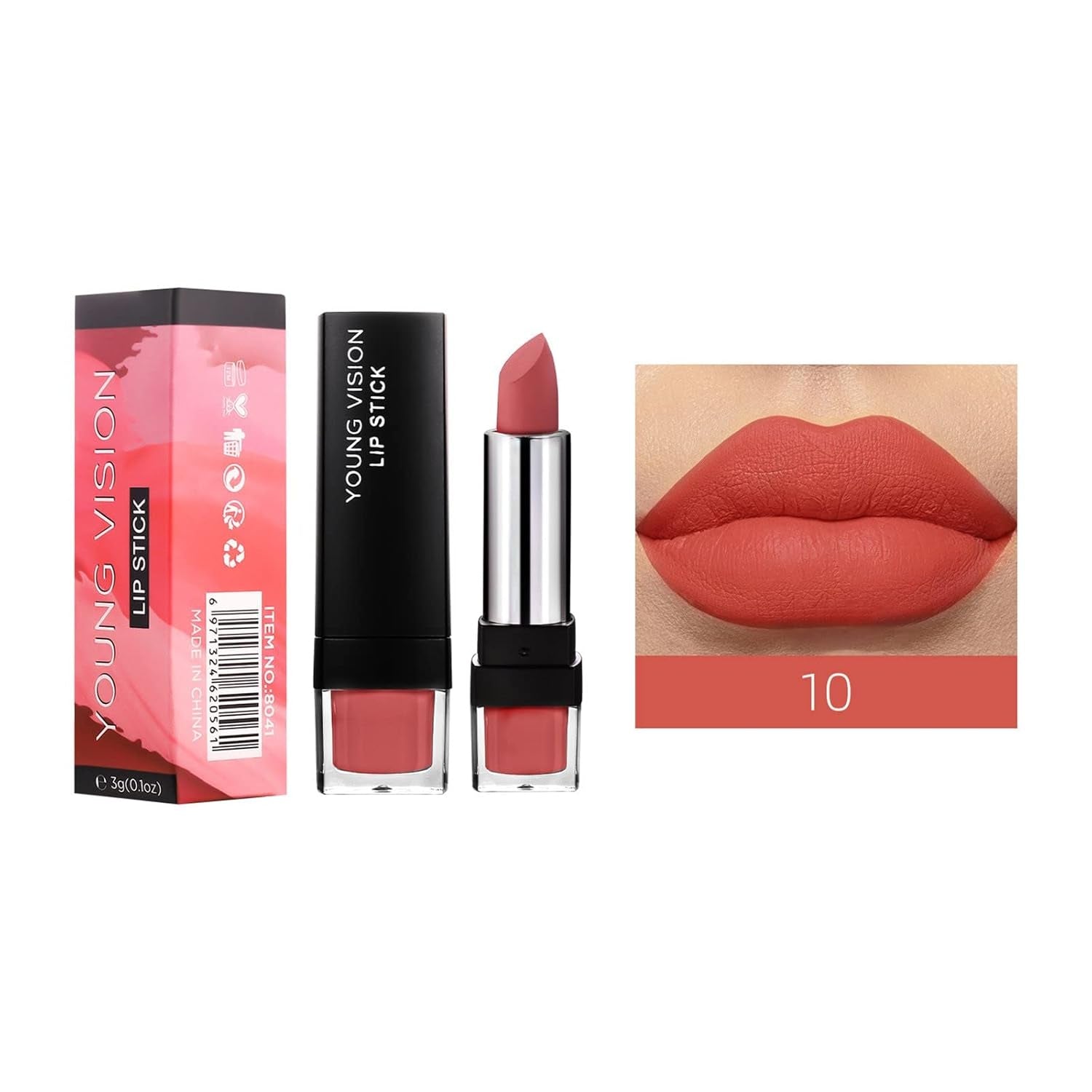 Ladie Lip Makeup 2023 -Lip Sticks Matte Fog Face Lipstick Velvet Is Not Easy to Stick Cup Lipstick Suitable for Female Lipstick Gift. (J, One Size)