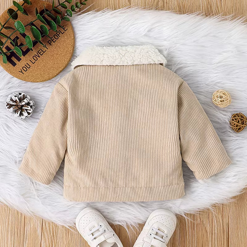 Cozy Couture: Winter Cotton Jacket for Baby Boys Aged 0–3 Years